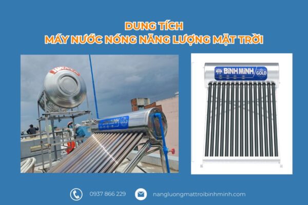 Dung tích máy nước nóng năng lượng mặt trời