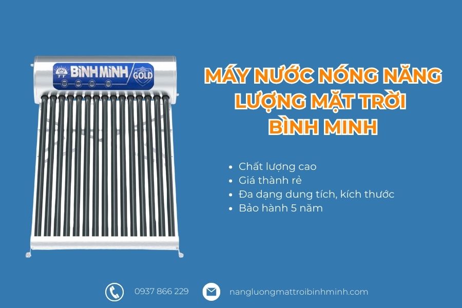 Máy nước nóng năng lượng mặt trời Bình Minh