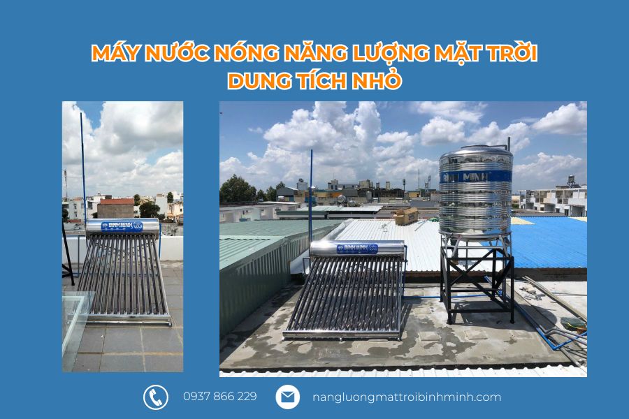 Máy nước nóng năng lượng mặt trời dung tích nhỏ
