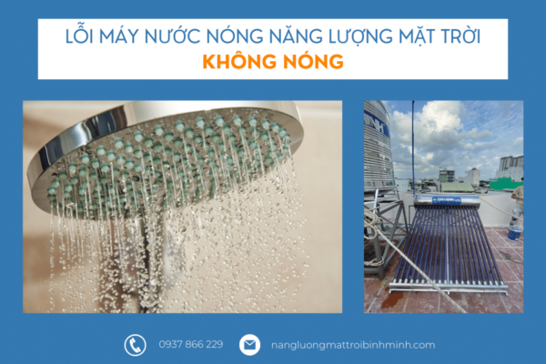 Lỗi máy nước nóng năng lượng mặt trời không nóng