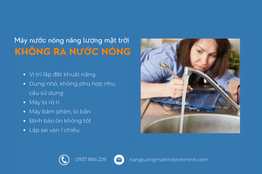 5 lỗi máy nước nóng năng lượng mặt trời thường gặp và cách khắc phục 7 Lỗi máy nước nóng năng lượng mặt trời không nóng