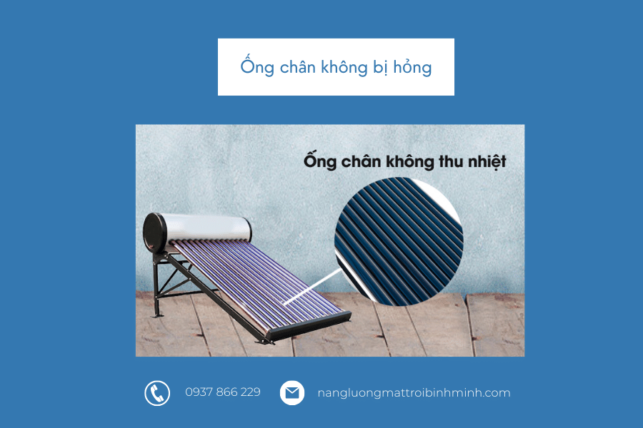 Ống chân không bị hỏng