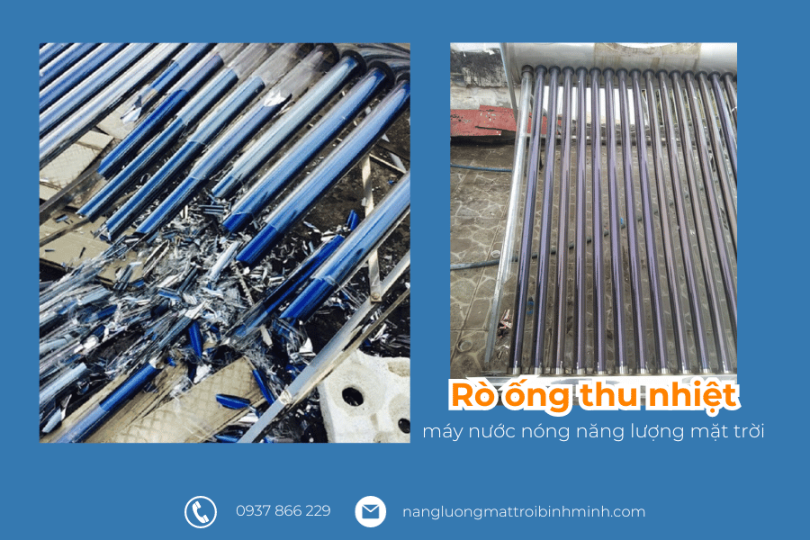 Rò ống thu nhiệt