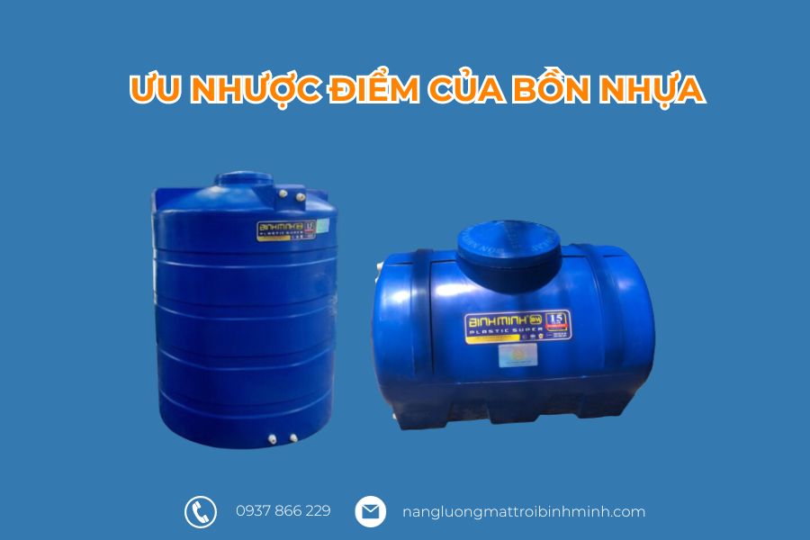 Nên mua bồn nước inox hay nhựa tốt hơn? 6 Bồn nhựa
