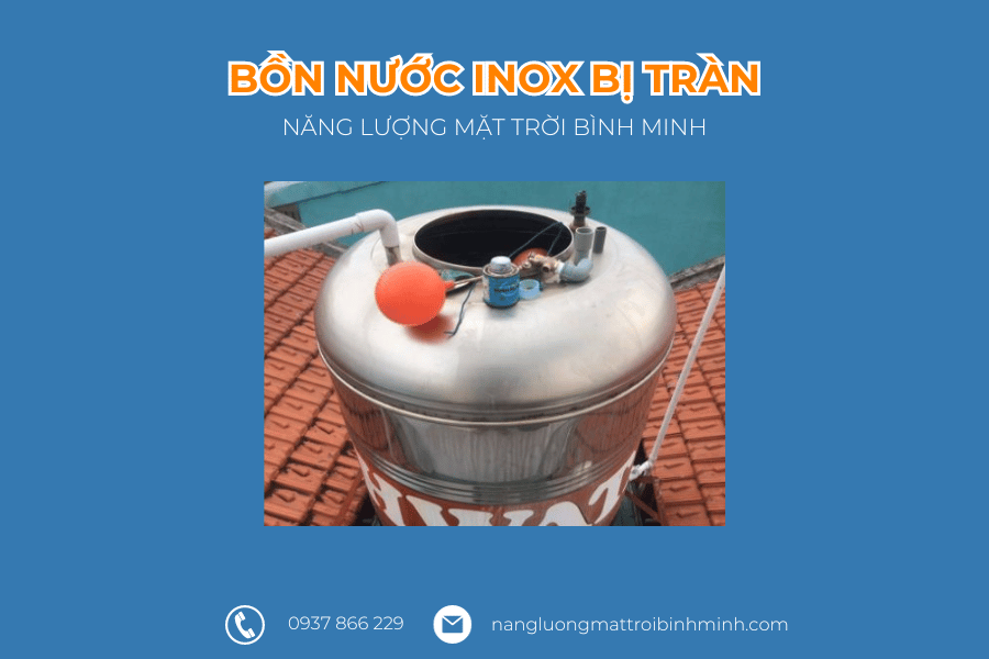 Bồn nước inox bị tràn