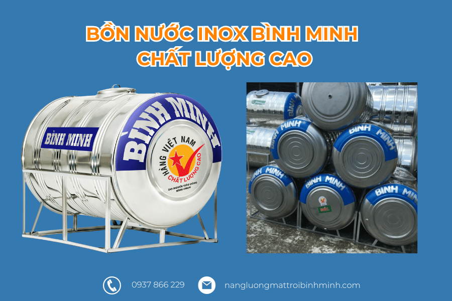 Bồn nước inox Bình Minh chất lượng cao