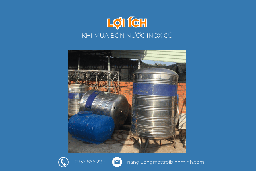 Lợi ích khi mua bồn nước inox cũ