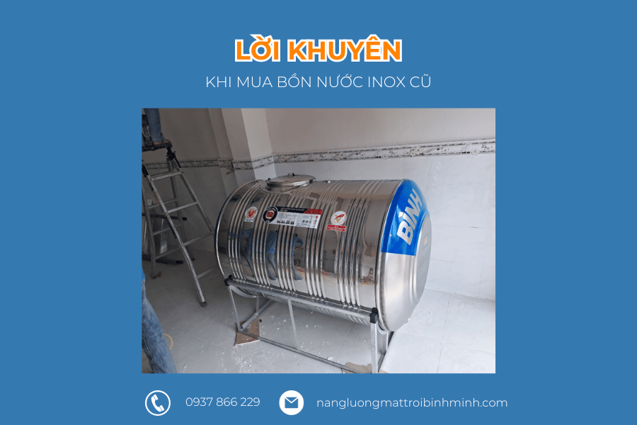 Lời khuyên khi mua bồn nước inox cũ