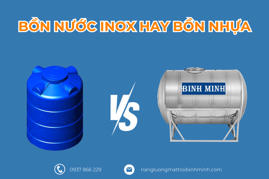 Nên mua bồn nước inox hay nhựa tốt hơn? 4 Nên mua bồn nước inox hay nhựa
