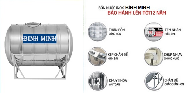 bồn nước inox 2 khối