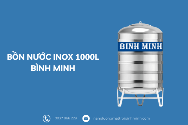 bồn nước inox 1000L Bình Minh