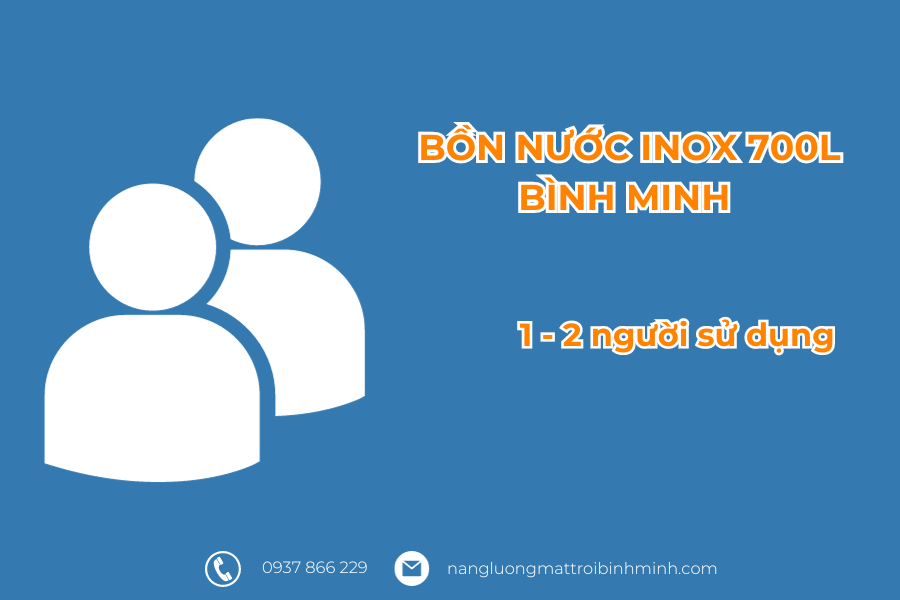 bồn nước inox 700L 