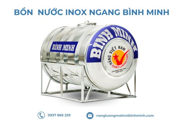Bồn nước inox ngang Bình Minh