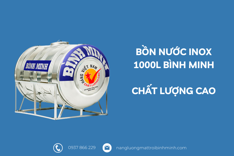 Bồn nước inox Bình Minh 1000L - Giải pháp tiết kiệm, an toàn cho gia đình 8 Bồn nước inox Bình Minh 1000L