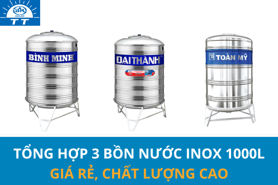 Tổng hợp 3 bồn nước inox 1000l giá rẻ, chất lượng cao 4 Tổng hợp 3 bồn nước Inox 1000l giá rẻ, chất lượng cao