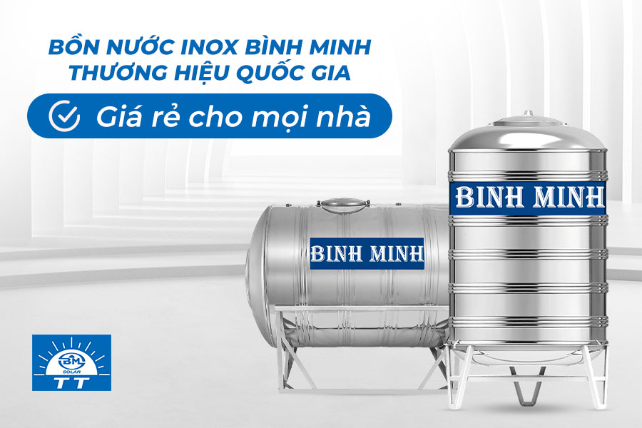 Bồn nước inox 2000 lít giá bao nhiêu? So sánh 5 thương hiệu tốt nhất thị trường 9 Bồn nước inox 2000 lít Bình Minh
