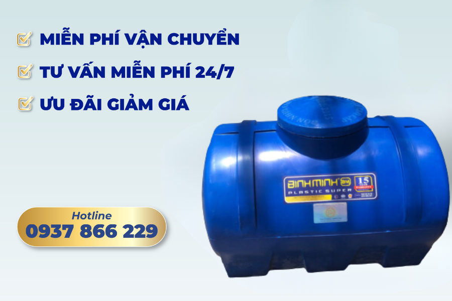 BỒN NHỰA NGANG LÀ GÌ? KHI NÀO NÊN SỬ DỤNG BỒN NHỰA NGANG 16 Bồn nhựa ngang Bình Minh - Thương hiệu quốc gia, chất lượng quốc tế