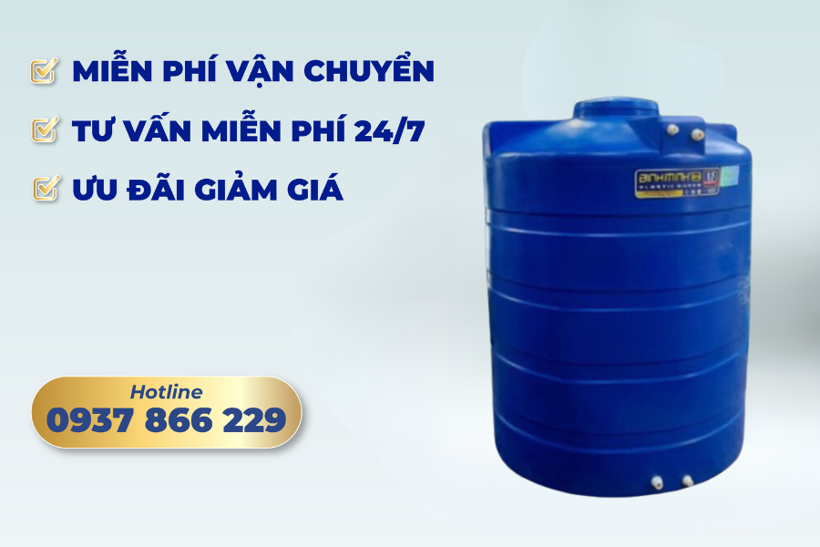 Bồn nhựa đứng Bình Minh - Điểm 10 cho chất lượng